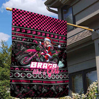 Braap Live A Girl Garden Flag Christmas Merry Braapmas - Wonder Print Shop