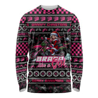 Braap Live A Girl Long Sleeve Shirt Christmas Merry Braapmas - Wonder Print Shop