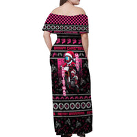 Braap Live A Girl Off Shoulder Maxi Dress Christmas Merry Braapmas - Wonder Print Shop