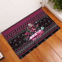 Braap Live A Girl Rubber Doormat Christmas Merry Braapmas - Wonder Print Shop