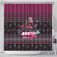 Braap Live A Girl Shower Curtain Christmas Merry Braapmas