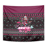 Braap Live A Girl Tapestry Christmas Merry Braapmas - Wonder Print Shop
