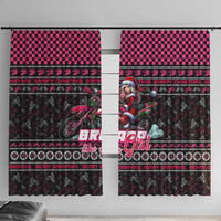 Braap Live A Girl Window Curtain Christmas Merry Braapmas - Wonder Print Shop