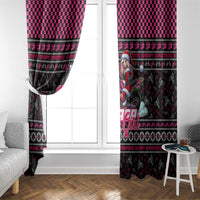 Braap Live A Girl Window Curtain Christmas Merry Braapmas - Wonder Print Shop