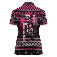 Braap Live A Girl Women Polo Shirt Christmas Merry Braapmas - Wonder Print Shop