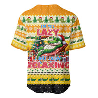 Crocodile Mezzy Christmas Baseball Jersey Funny Style - Wonder Print Shop