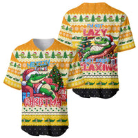Crocodile Mezzy Christmas Baseball Jersey Funny Style - Wonder Print Shop