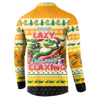 Crocodile Mezzy Christmas Button Sweatshirt Funny Style - Wonder Print Shop