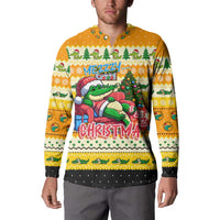 Crocodile Mezzy Christmas Button Sweatshirt Funny Style - Wonder Print Shop