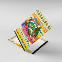 Crocodile Mezzy Christmas Canvas Wall Art Funny Style - Wonder Print Shop