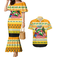 Crocodile Mezzy Christmas Couples Matching Mermaid Dress and Hawaiian Shirt Funny Style - Wonder Print Shop