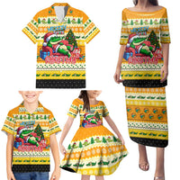 Crocodile Mezzy Christmas Family Matching Puletasi and Hawaiian Shirt Funny Style - Wonder Print Shop