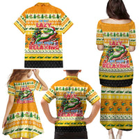 Crocodile Mezzy Christmas Family Matching Puletasi and Hawaiian Shirt Funny Style - Wonder Print Shop