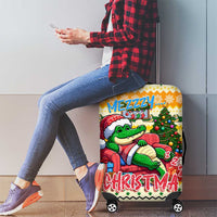Crocodile Mezzy Christmas Luggage Cover Funny Style - Wonder Print Shop