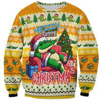 Crocodile Mezzy Christmas Sweatshirt Funny Style - Wonder Print Shop