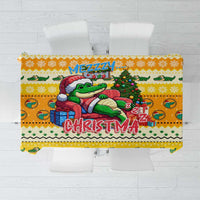 Crocodile Mezzy Christmas Tablecloth Funny Style - Wonder Print Shop