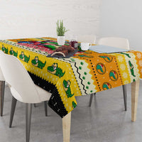 Crocodile Mezzy Christmas Tablecloth Funny Style - Wonder Print Shop