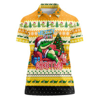 Crocodile Mezzy Christmas Women Polo Shirt Funny Style - Wonder Print Shop