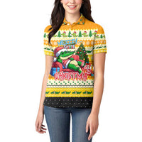 Crocodile Mezzy Christmas Women Polo Shirt Funny Style - Wonder Print Shop