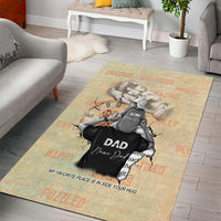 Personalized Father And Son Area Rug Gift for Dad - Wonder Print Shop