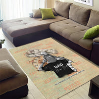 Personalized Father And Son Area Rug Gift for Dad - Wonder Print Shop