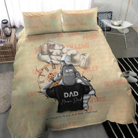 Personalized Father And Son Bedding Set Gift for Dad - Wonder Print Shop