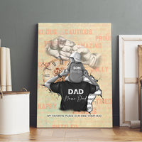 Personalized Father And Son Canvas Wall Art Gift for Dad - Wonder Print Shop