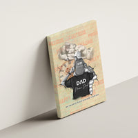 Personalized Father And Son Canvas Wall Art Gift for Dad - Wonder Print Shop