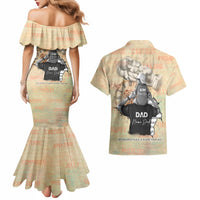 Personalized Father And Son Couples Matching Mermaid Dress and Hawaiian Shirt Gift for Dad - Wonder Print Shop