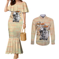 Personalized Father And Son Couples Matching Mermaid Dress and Long Sleeve Button Shirt Gift for Dad