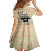 Personalized Father And Son Family Matching Off The Shoulder Long Sleeve Dress and Hawaiian Shirt Gift for Dad - Wonder Print Shop