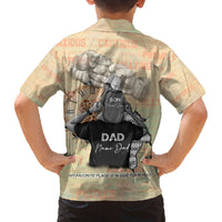 Personalized Father And Son Family Matching Off Shoulder Short Dress and Hawaiian Shirt Gift for Dad - Wonder Print Shop