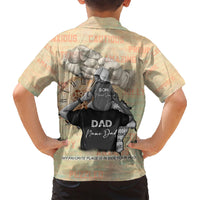 Personalized Father And Son Family Matching Short Sleeve Bodycon Dress and Hawaiian Shirt Gift for Dad - Wonder Print Shop