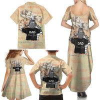 Personalized Father And Son Family Matching Summer Maxi Dress and Hawaiian Shirt Gift for Dad - Wonder Print Shop