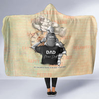 Personalized Father And Son Hooded Blanket Gift for Dad