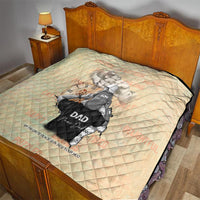 Personalized Father And Son Quilt Gift for Dad - Wonder Print Shop