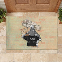 Personalized Father And Son Rubber Doormat Gift for Dad - Wonder Print Shop