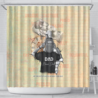 Personalized Father And Son Shower Curtain Gift for Dad