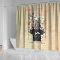 Personalized Father And Son Shower Curtain Gift for Dad