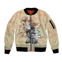 Personalized Father And Son Sleeve Zip Bomber Jacket Gift for Dad - Wonder Print Shop