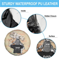 Personalized Father And Son Spare Tire Cover Gift for Dad - Wonder Print Shop