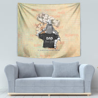 Personalized Father And Son Tapestry Gift for Dad - Wonder Print Shop