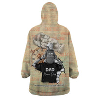 Personalized Father And Son Wearable Blanket Hoodie Gift for Dad - Wonder Print Shop