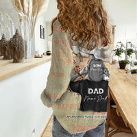 Personalized Father And Son Women Casual Shirt Gift for Dad - Wonder Print Shop
