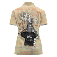 Personalized Father And Son Women Polo Shirt Gift for Dad - Wonder Print Shop