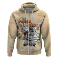 Personalized Father And Son Zip Hoodie Gift for Dad - Wonder Print Shop