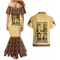 Freedom Fighters Couples Matching Mermaid Dress and Hawaiian Shirt Civil Rights Leaders Revolution - Wonder Print Shop