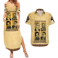 Freedom Fighters Couples Matching Summer Maxi Dress and Hawaiian Shirt Civil Rights Leaders Revolution - Wonder Print Shop
