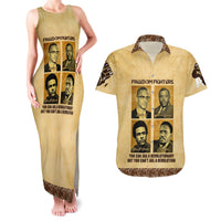 Freedom Fighters Couples Matching Tank Maxi Dress and Hawaiian Shirt Civil Rights Leaders Revolution - Wonder Print Shop