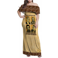 Freedom Fighters Family Matching Off Shoulder Maxi Dress and Hawaiian Shirt Civil Rights Leaders Revolution - Wonder Print Shop